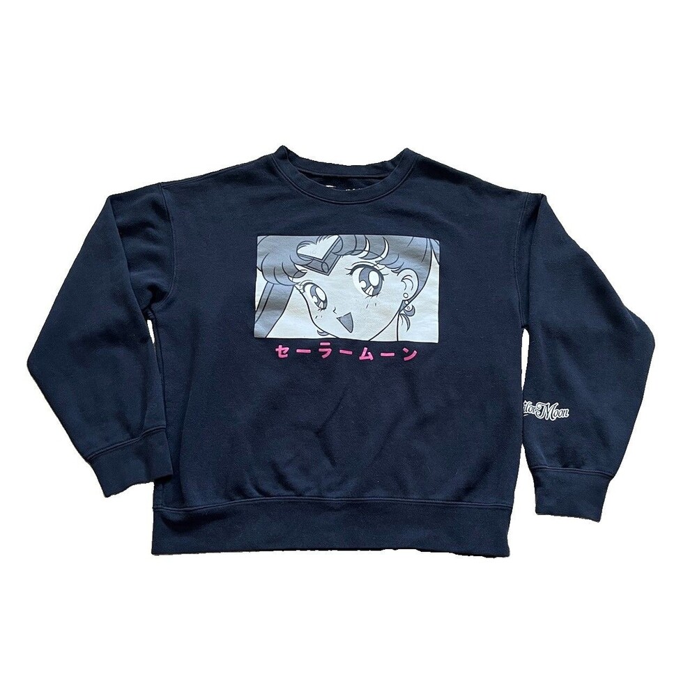 Sailor Moon Naoko Takeuchi Crewneck Pullover Sweatshirt Petites Large Anime